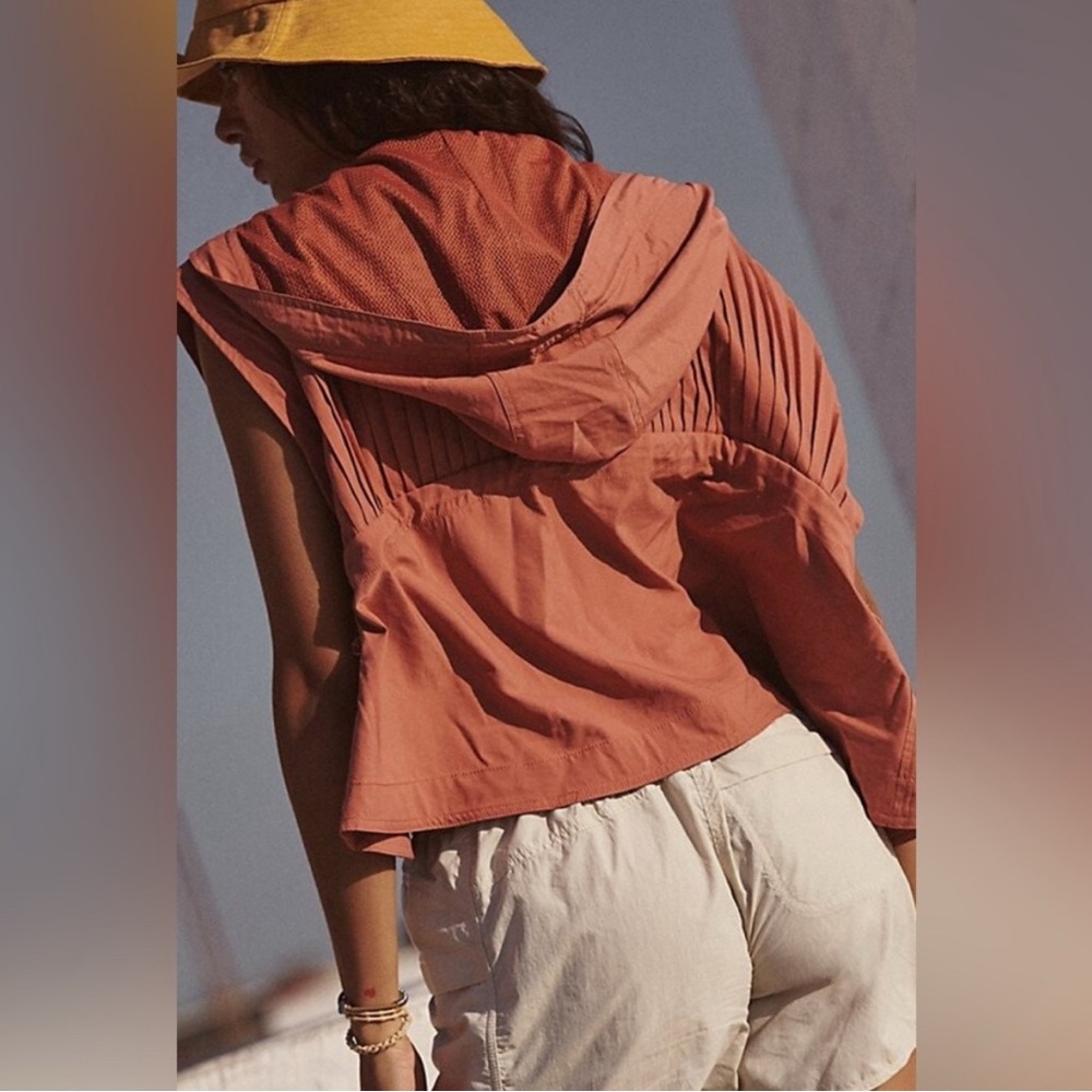 FP Movement Pleaty Please Hooded Vest in Red Rock - Picture 3 of 10